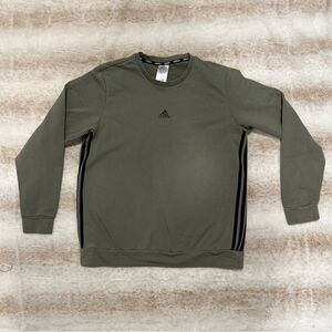 Adidas Men's Khaki Crewneck Sweater